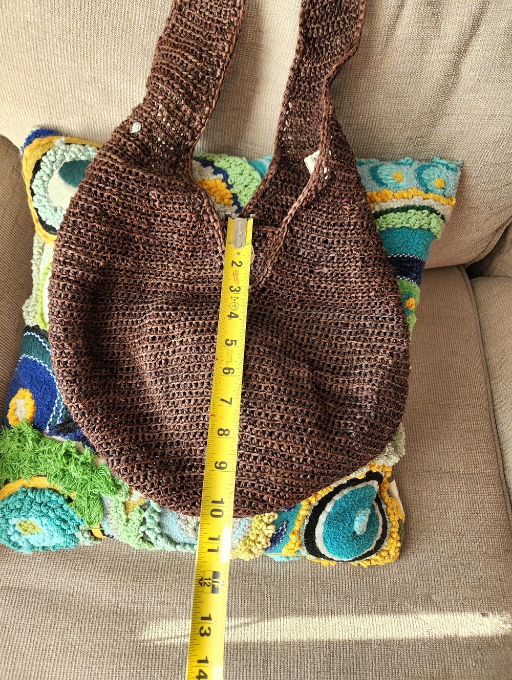 Helen Kaminski Brown Woven Crossbody Tote - Picture 3 of 12